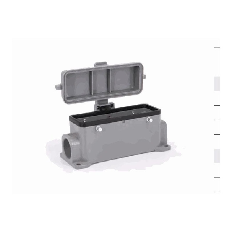 Embase en saillie 24B, Aluminium moulé sous pression, Alliage de zinc moulé, IP65, Sortie horizontale, M25
